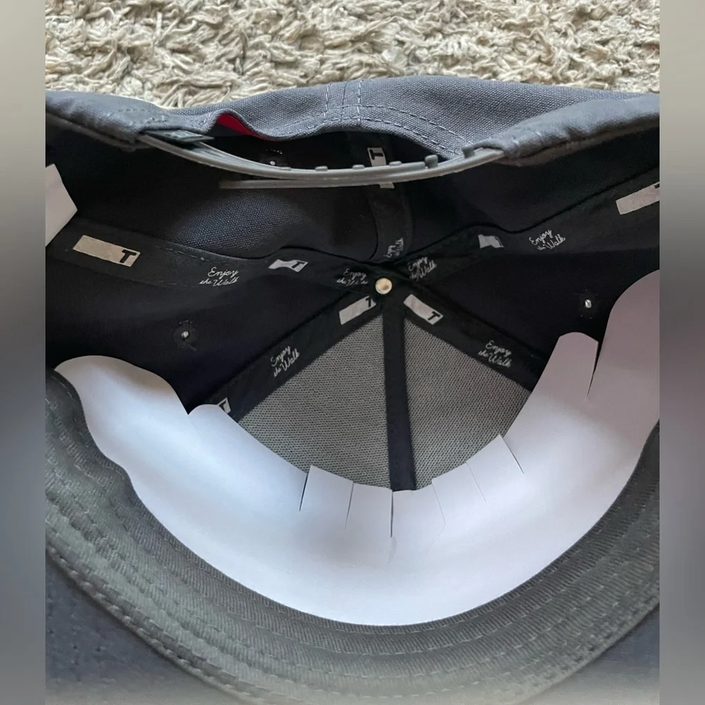 True Canvas Five Panel SnapBack / charcoal / enjoy the walk/ NWT - Picture 4 of 6